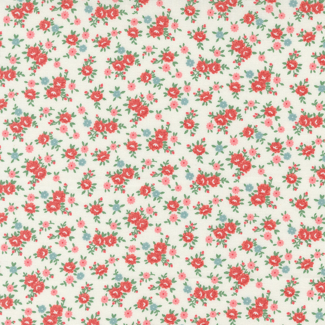 Rosemary Cottage Cream Lovely Ditsy M5531311 by Camille Roskelley for Moda Fabrics (sold in 25cm increments)