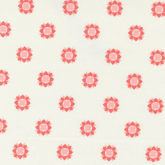 Rosemary Cottage Cream Strawberry Swoon M553521 by Camille Roskelley for Moda Fabrics (sold in 25cm increments)