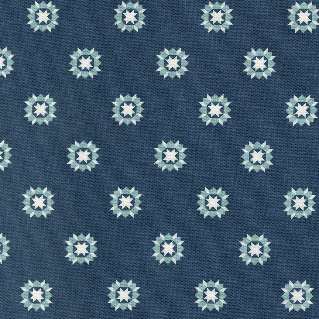 Rosemary Cottage Navy Swoon M5535214by Camille Roskelley for Moda Fabrics (sold in 25cm increments)