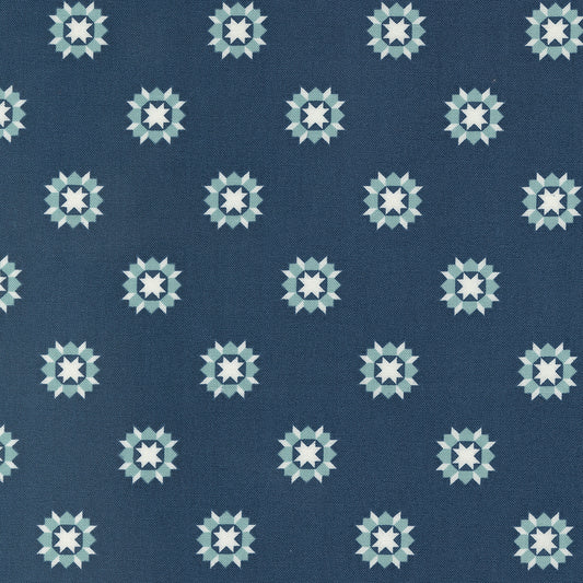 Rosemary Cottage Navy Swoon M5535214by Camille Roskelley for Moda Fabrics (sold in 25cm increments)