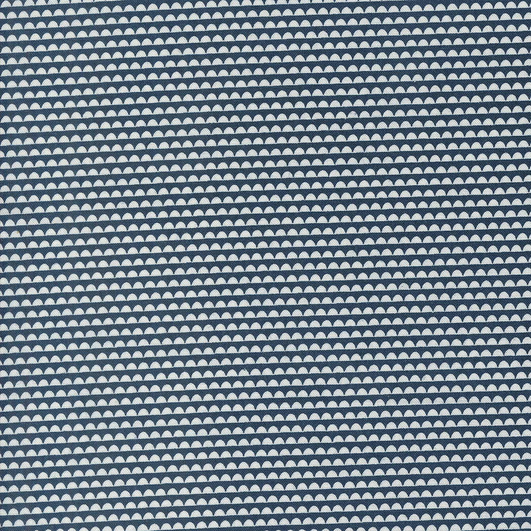 Rosemary Cottage Navy Sundae Stripe M5531614 by Camille Roskelley for Moda Fabrics (sold in 25cm increments)