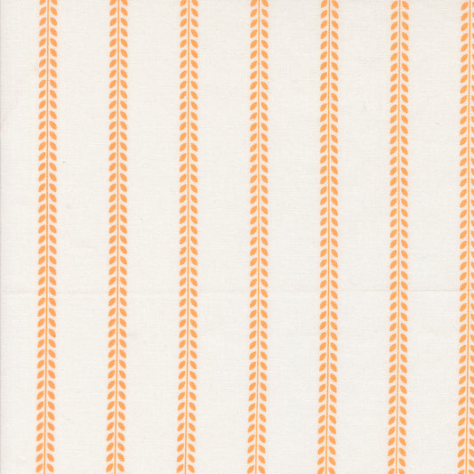 Summertime Beach Towel Stripe Cream Orange M5532711 by Camille Roskelley for Moda Fabrics (sold in 25cm increments)