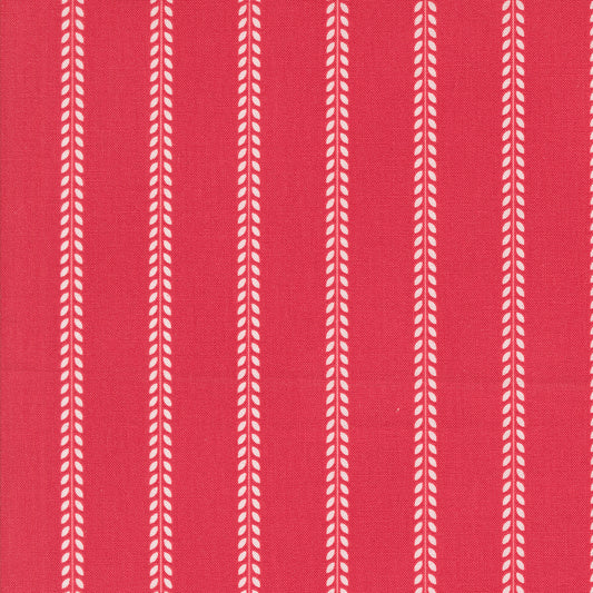 Summertime Beach Towel Stripe Red M5532712 by Camille Roskelley for Moda Fabrics (sold in 25cm increments)