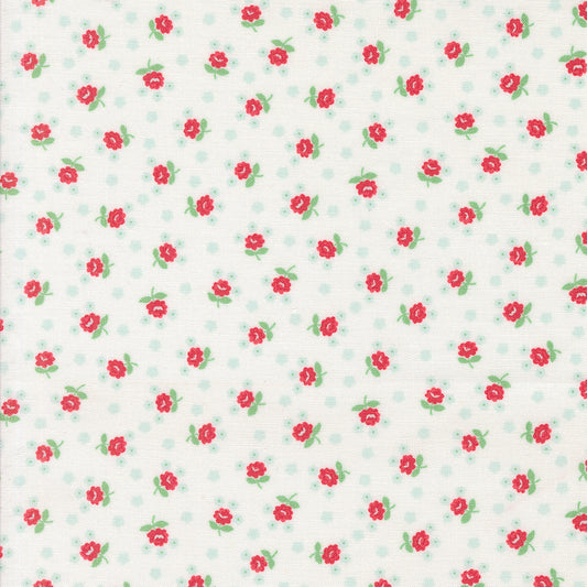 Summertime Fairground Floral Cream M5532811 by Camille Roskelley for Moda Fabrics (sold in 25cm increments)