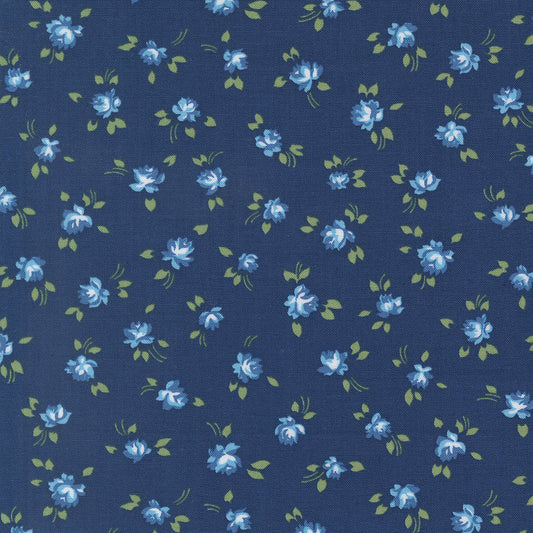 Blueprint Grace Small Floral Navy M5533116 by Camille Roskelley for Moda Fabrics (Sold in 25cm increments)