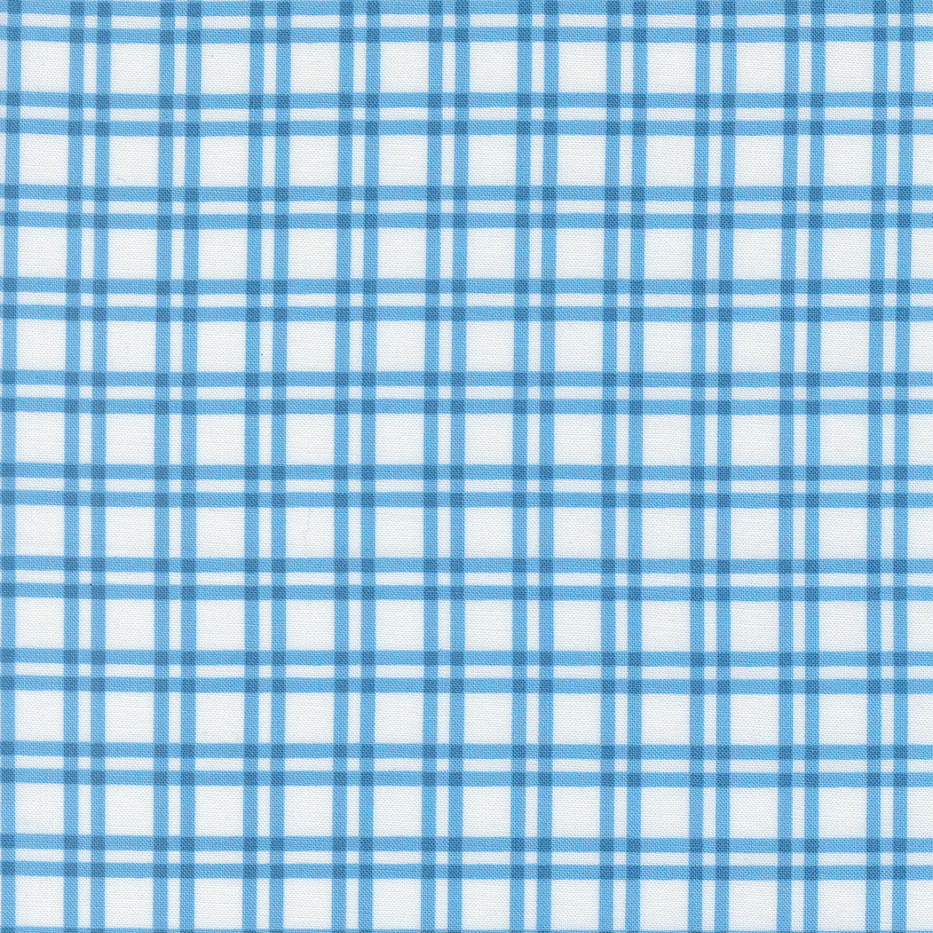 Blueprint Plaid White Harbor M5533211 by Camille Roskelley for Moda Fabrics (Sold in 25cm increments)