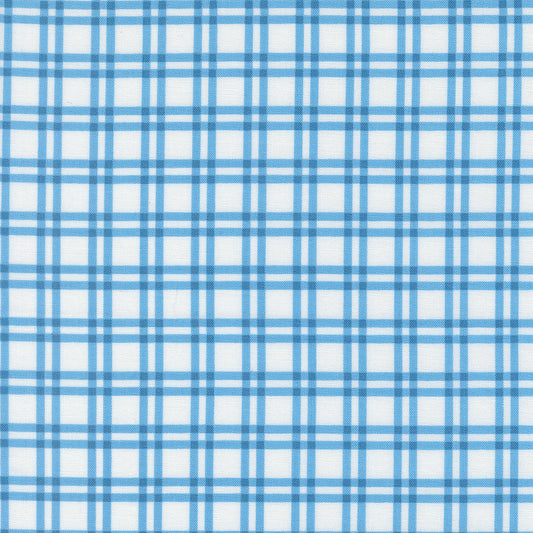 Blueprint Plaid White Harbor M5533211 by Camille Roskelley for Moda Fabrics (Sold in 25cm increments)