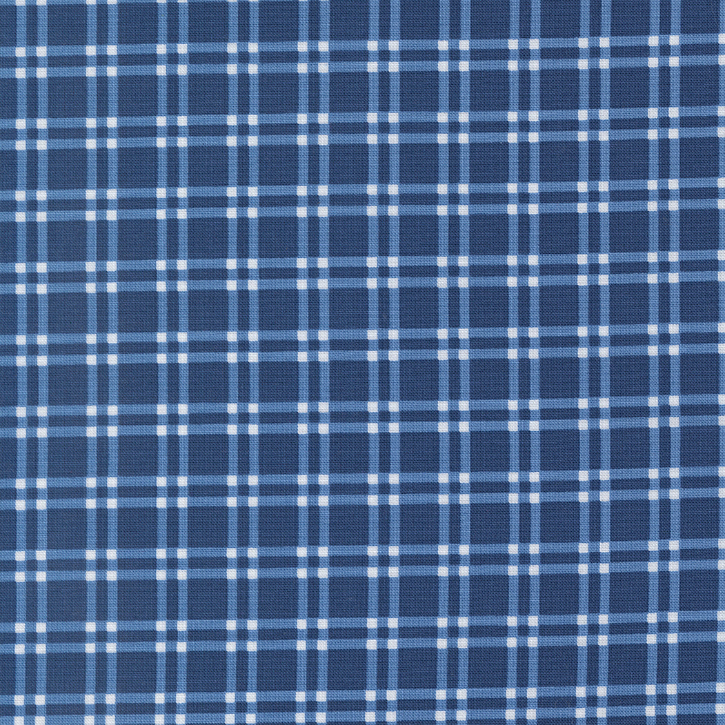 Blueprint Plaid Navy M5533216 by Camille Roskelley for Moda Fabrics (Sold in 25cm increments)