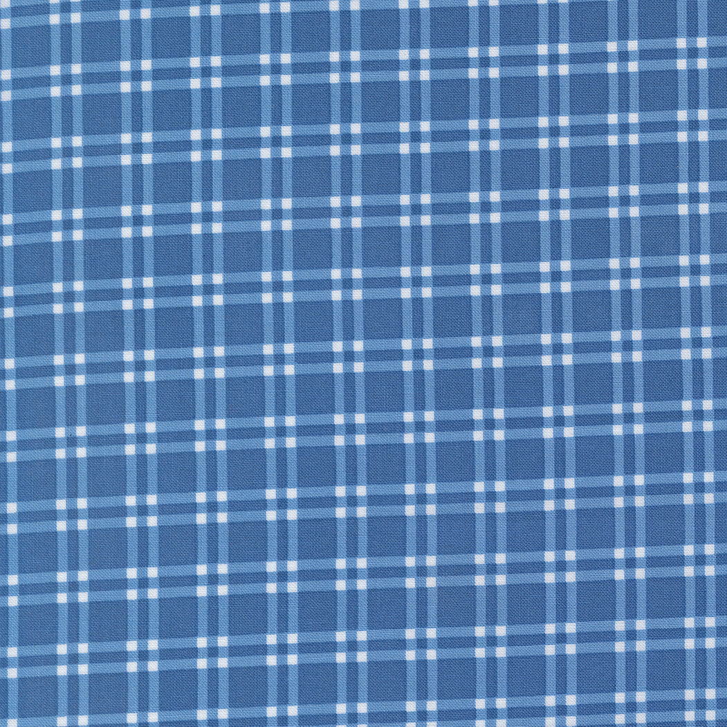 Blueprint Plaid Sea M5533217 by Camille Roskelley for Moda Fabrics (Sold in 25cm increments)