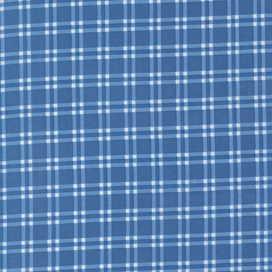 Blueprint Plaid Sea M5533217 by Camille Roskelley for Moda Fabrics (Sold in 25cm increments)