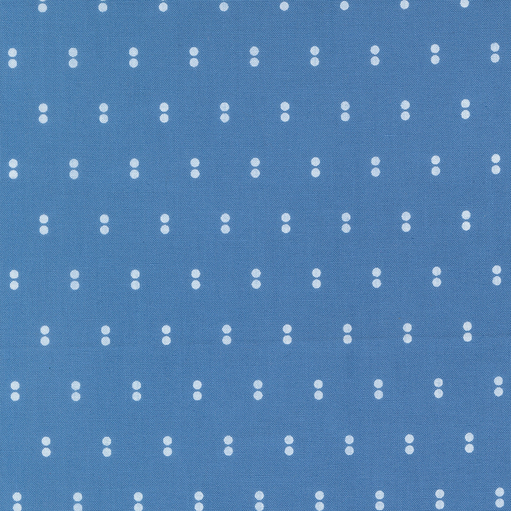 Blueprint Dots Blue M5533415 by Camille Roskelley for Moda Fabrics (Sold in 25cm increments)