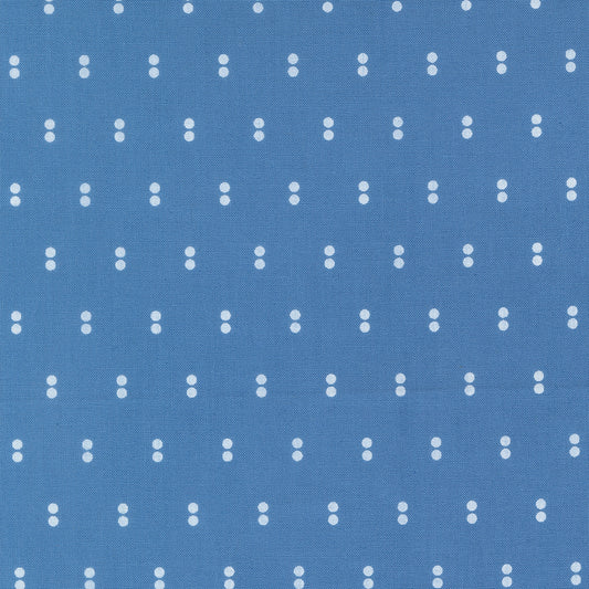 Blueprint Dots Blue M5533415 by Camille Roskelley for Moda Fabrics (Sold in 25cm increments)