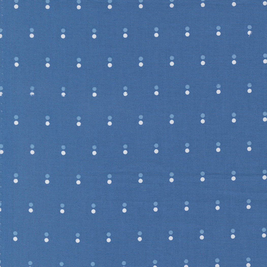 Blueprint Dots Sea M5533417 by Camille Roskelley for Moda Fabrics (Sold in 25cm increments)