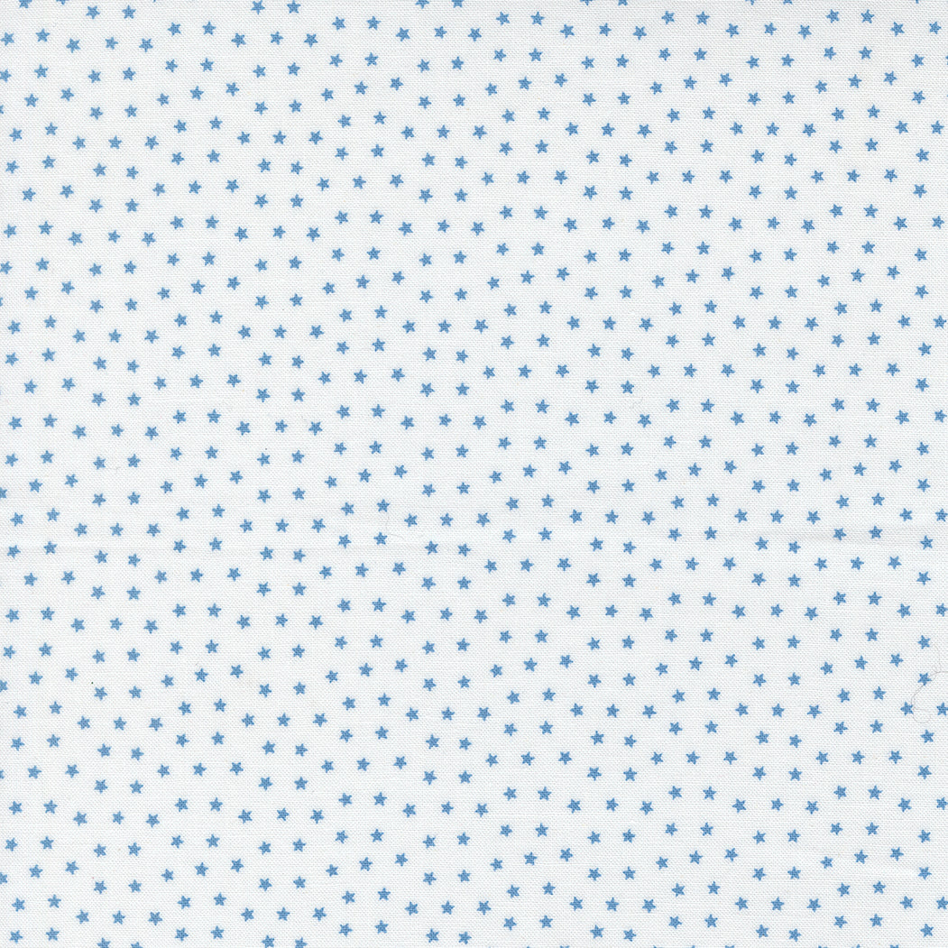 Blueprint Starlight White Blue M5533711 by Camille Roskelley for Moda Fabrics (Sold in 25cm increments)
