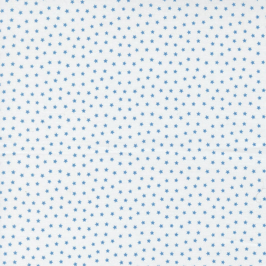 Blueprint Starlight White Blue M5533711 by Camille Roskelley for Moda Fabrics (Sold in 25cm increments)
