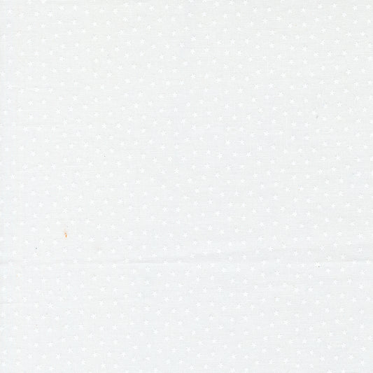 Blueprint Starlight White White M5533721 by Camille Roskelley for Moda Fabrics (Sold in 25cm increments)