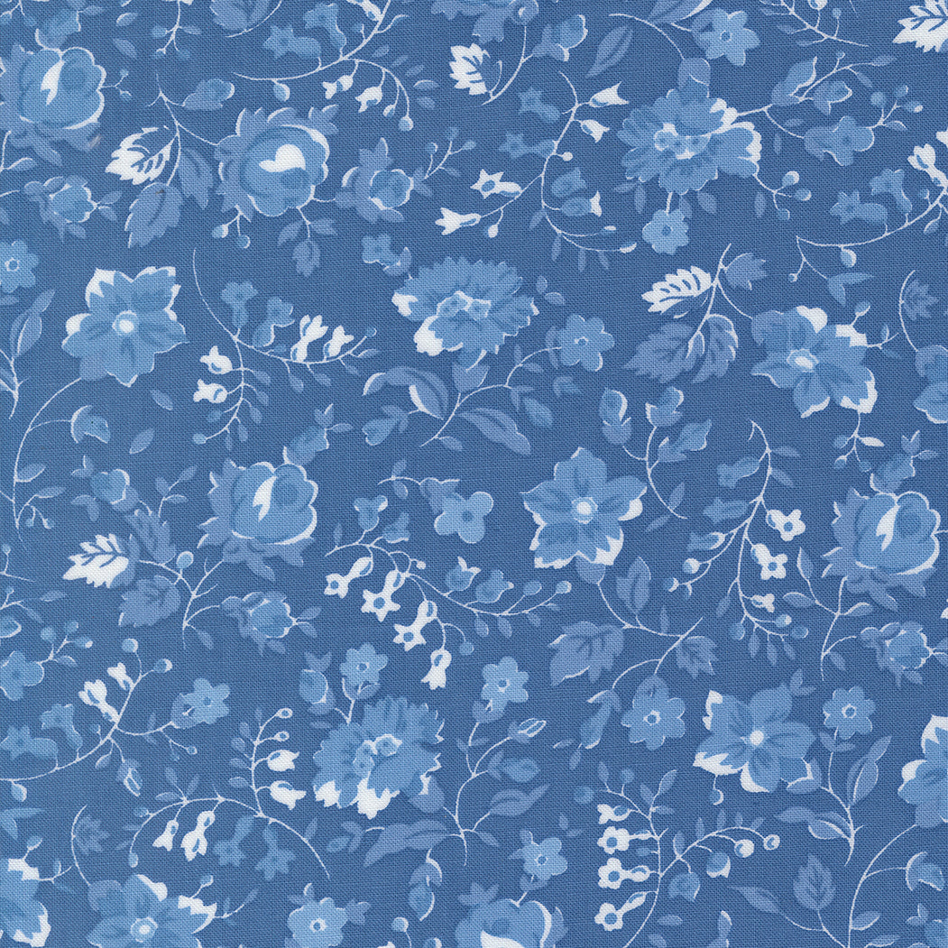 Blueprint Vineyard Floral Sea M5533817 by Camille Roskelley for Moda Fabrics (Sold in 25cm increments)