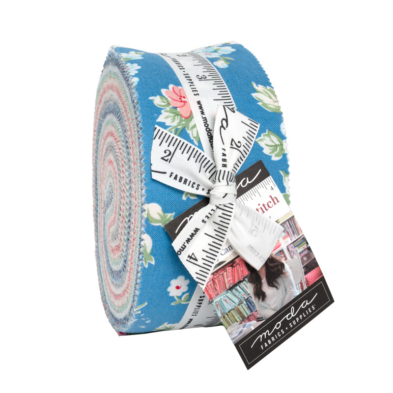 A Cat Named Stitch Jelly Roll by Camille Roskelley for Moda Fabrics