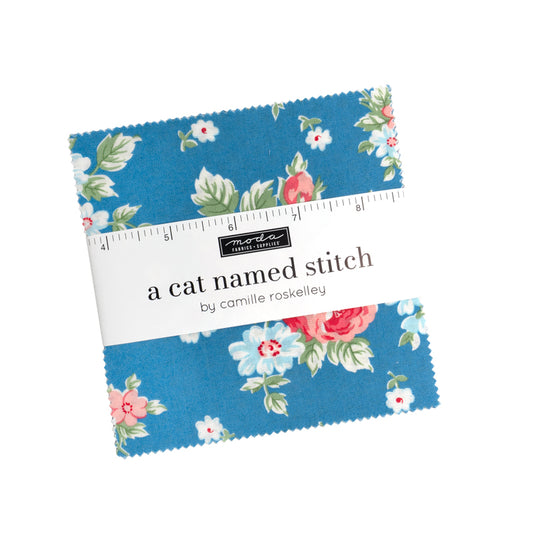 A Cat Named Stitch Mini Charm Pack by Camille Roskelley for Moda Fabrics