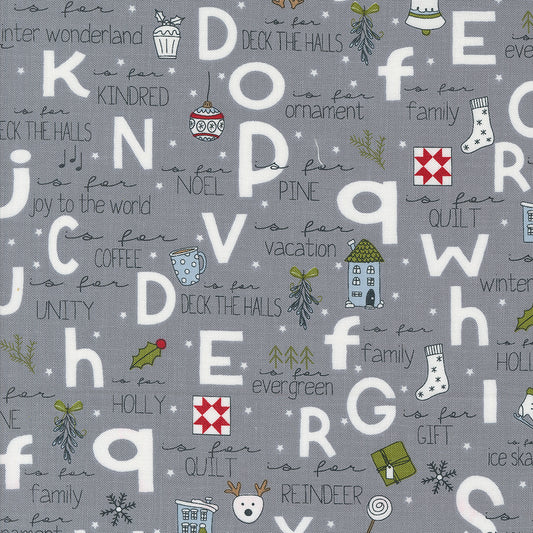 On Dasher A-Z Stormy M5566025 by Sweetwater for Moda Fabrics (sold in 25cm increments)