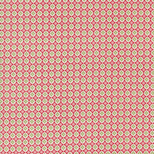 On Dasher Reindeer Candy Red M5566212 by Sweetwater for Moda Fabrics (sold in 25cm increments)