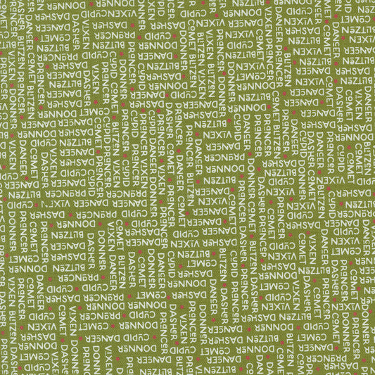 On Dasher The Herd Pine M5566313 by Sweetwater for Moda Fabrics (sold in 25cm increments)