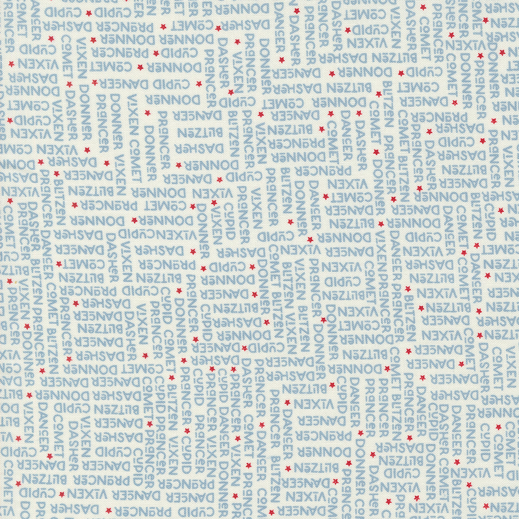 On Dasher The Herd Frosty M5566324 by Sweetwater for Moda Fabrics (sold in 25cm increments)