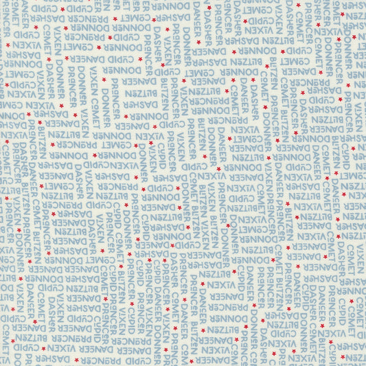 On Dasher The Herd Frosty M5566324 by Sweetwater for Moda Fabrics (sold in 25cm increments)