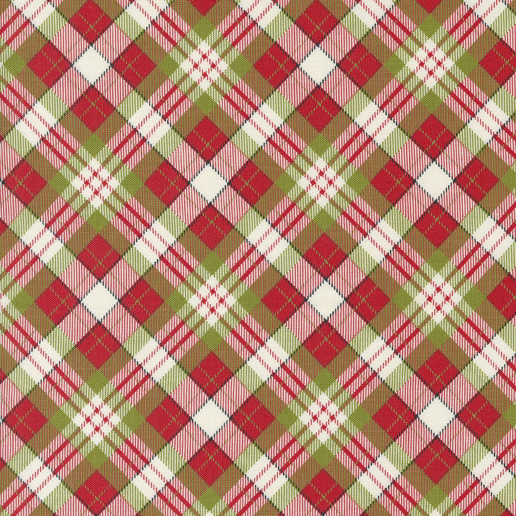 On Dasher Plaid Red M5566411 by Sweetwater for Moda Fabrics (sold in 25cm increments)