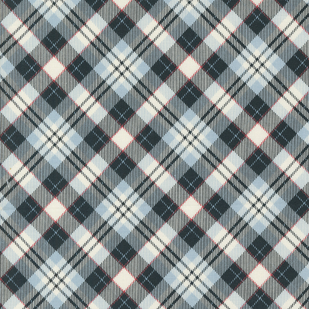 On Dasher Plaid Frost M5566424 by Sweetwater for Moda Fabrics (sold in 25cm increments)