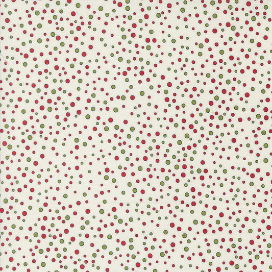 On Dasher Snowballs Vanilla M5566511 by Sweetwater for Moda Fabrics (sold in 25cm increments)