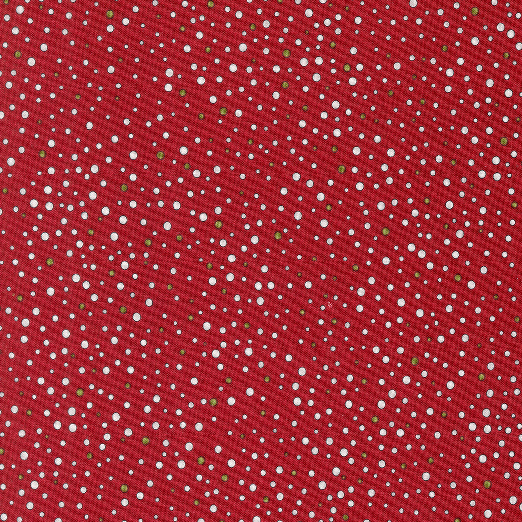 On Dasher Snowballs Red M5566512 by Sweetwater for Moda Fabrics (sold in 25cm increments)