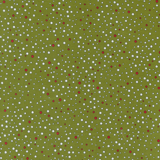 On Dasher Snowballs Pine M5566513 by Sweetwater for Moda Fabrics (sold in 25cm increments)