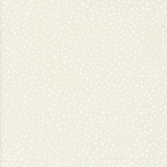 On Dasher Snowballs Vanilla White M5566521 by Sweetwater for Moda Fabrics (sold in 25cm increments)