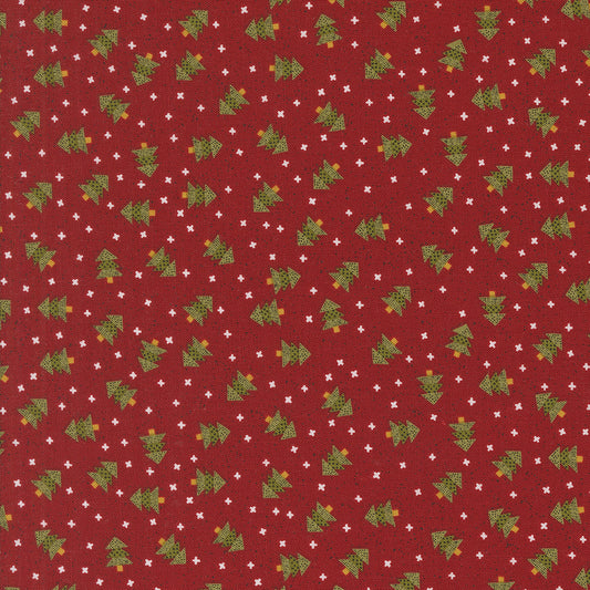 Emmitt and Ivy Spruce Red M5569212 by Sweetwater for Moda Fabrics (sold in 25cm increments)