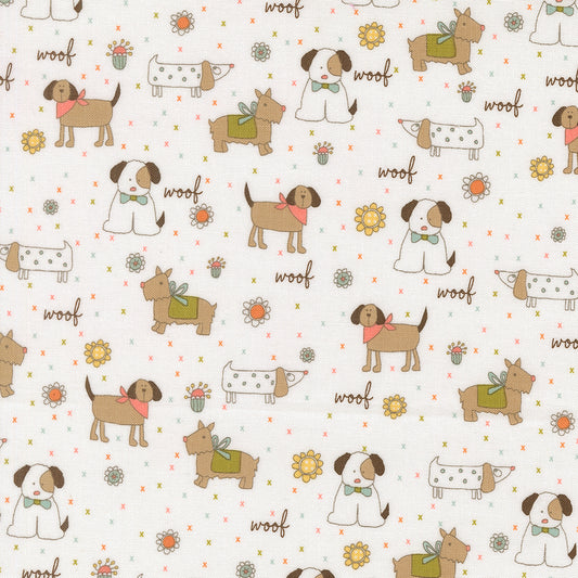Lucky Puppy Parade Cloud M5570011 by Sweetwater for Moda Fabrics (sold in 25cm increments)