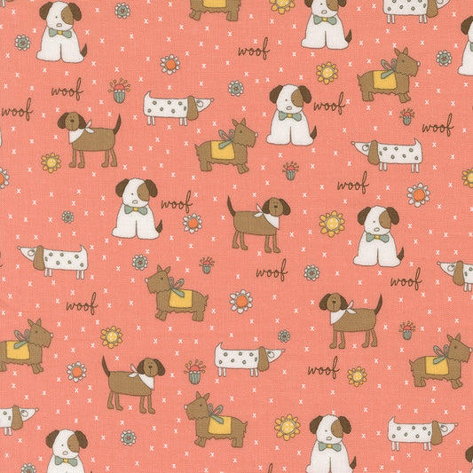 Lucky Puppy Parade Flower M5570013 by Sweetwater for Moda Fabrics (sold in 25cm increments)