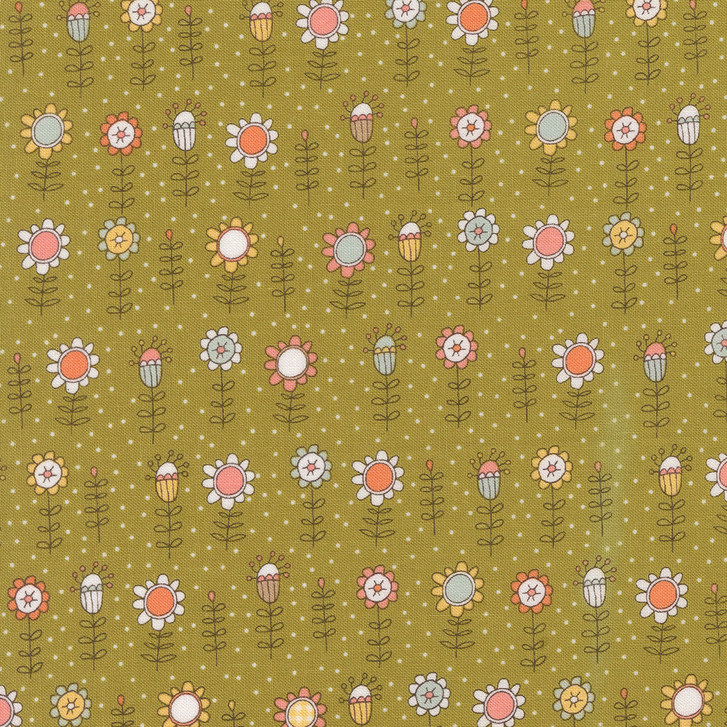 Lucky Bloom Grass M5570116 by Sweetwater for Moda Fabrics (sold in 25cm increments)