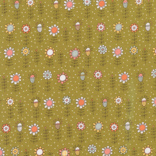 Lucky Bloom Grass M5570116 by Sweetwater for Moda Fabrics (sold in 25cm increments)