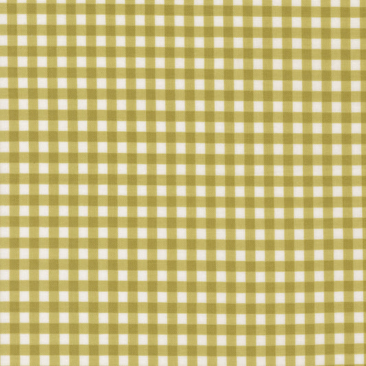 Lucky Gingham Grass M5570716 by Sweetwater for Moda Fabrics (sold in 25cm increments)