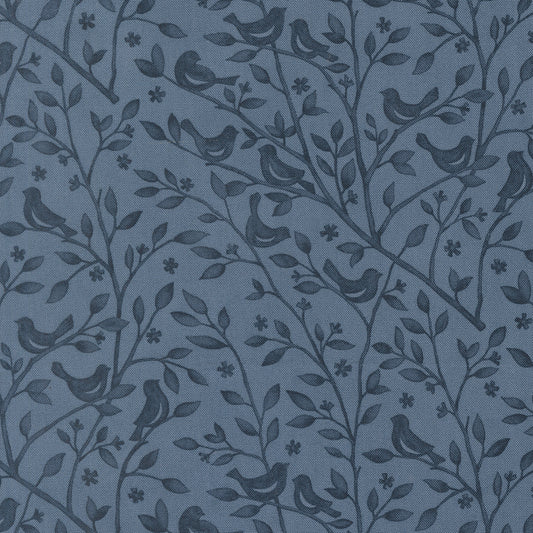 Family Tree Bird Branches Dusk M5616116 by Deb Strain for Moda Fabrics (Sold in 25cm increments)