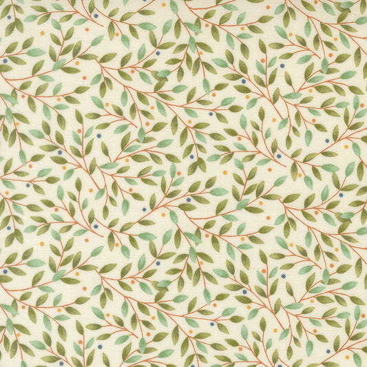 Family Tree Leaves Branches Warm White M5616211 by Deb Strain for Moda Fabrics (Sold in 25cm increments)