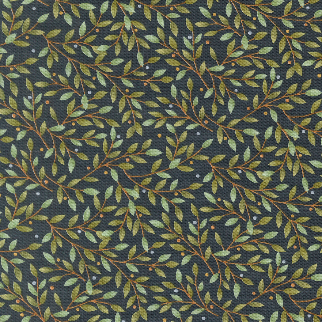 Family Tree Leaves Branches Night Sky M5616215 by Deb Strain for Moda Fabrics (Sold in 25cm increments)