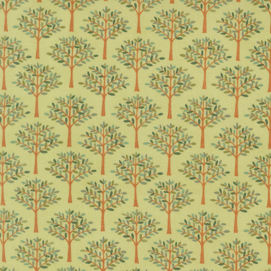 Family Tree Trees in a Row Eucalyptus M5616314 by Deb Strain for Moda Fabrics (Sold in 25cm increments)