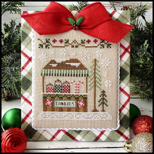 Christmas Market Christmas Candy Stand Cross Stitch Pattern Country Cottage Needleworks