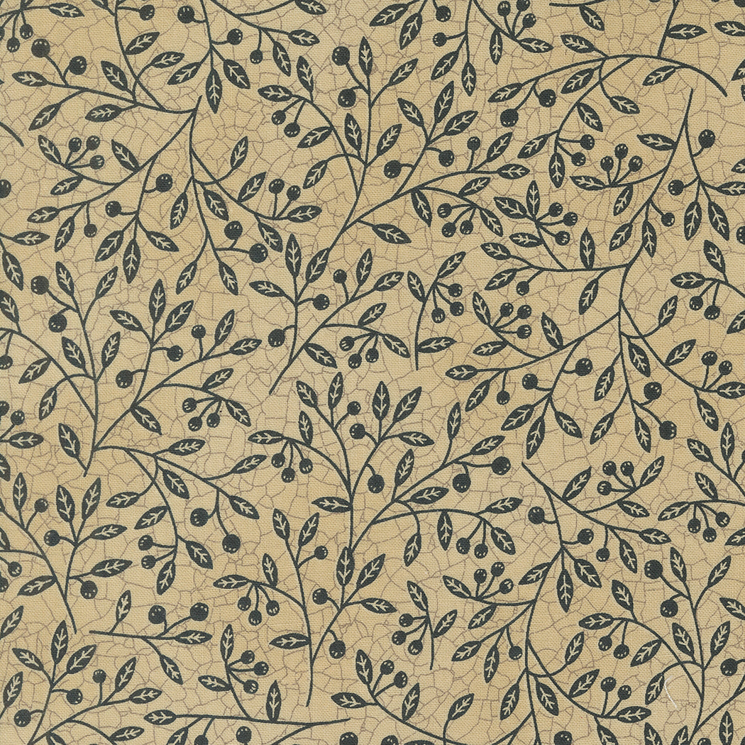 Bloom and Grow Cherry Toss Tan M705114 by Kathy Schmitz Studios for Moda Fabrics (sold in 25cm increments)