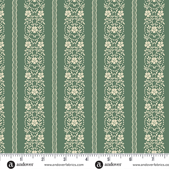 Joy Spruce Garland A1050G by Laundry Basket Quilts for Andover Fabrics (sold in 25cm increments)