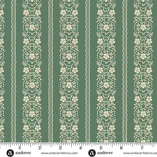 Joy Spruce Garland A1050G by Laundry Basket Quilts for Andover Fabrics (sold in 25cm increments)