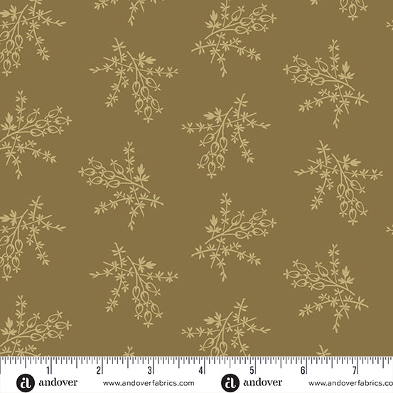 Joy Evergreen Juniper Berry A1053N by Laundry Basket Quilts for Andover Fabrics (sold in 25cm increments)