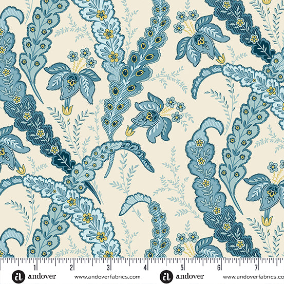 Beach House Linen Ribbon Glass A1164L by Laundry Basket Quilts for Andover Fabrics (sold in 25cm increments)